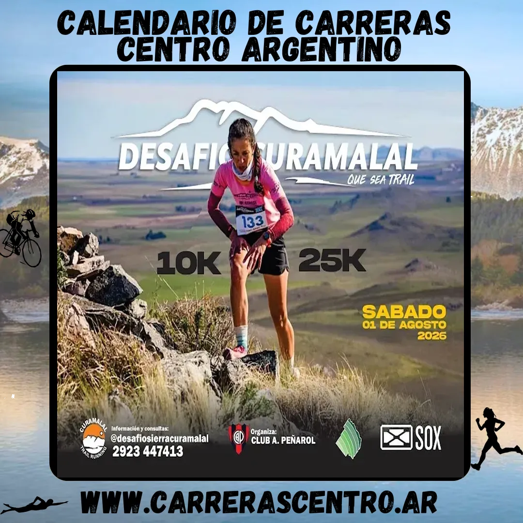 Flyer de Desafío Cura Malal 2026