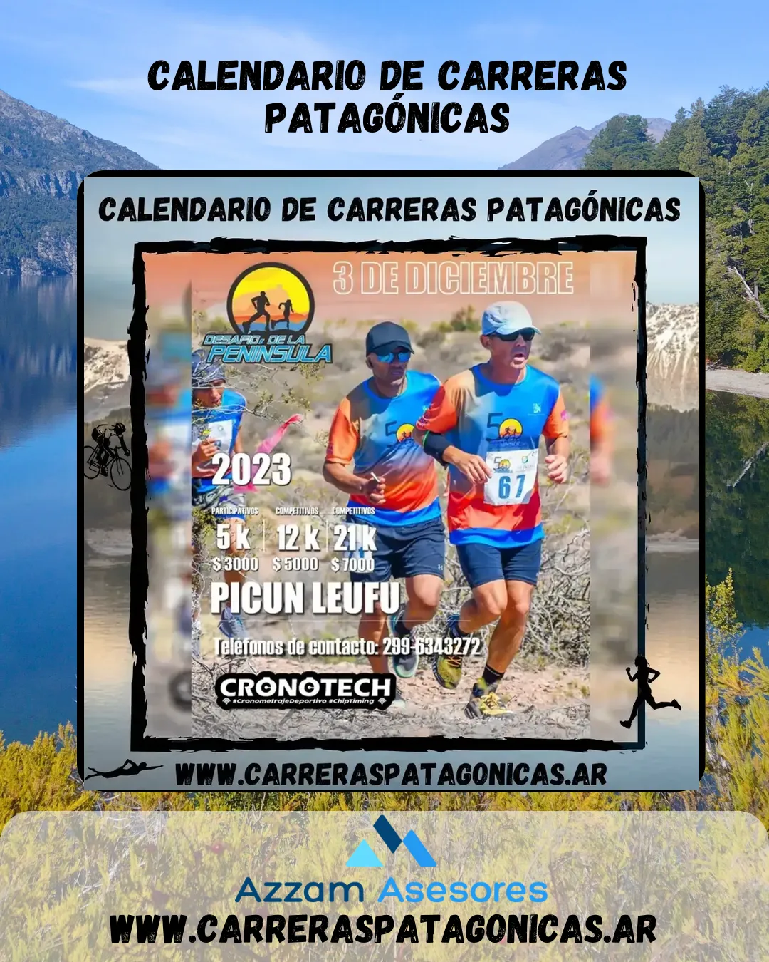 Flyer de Desafío de la Península 2023