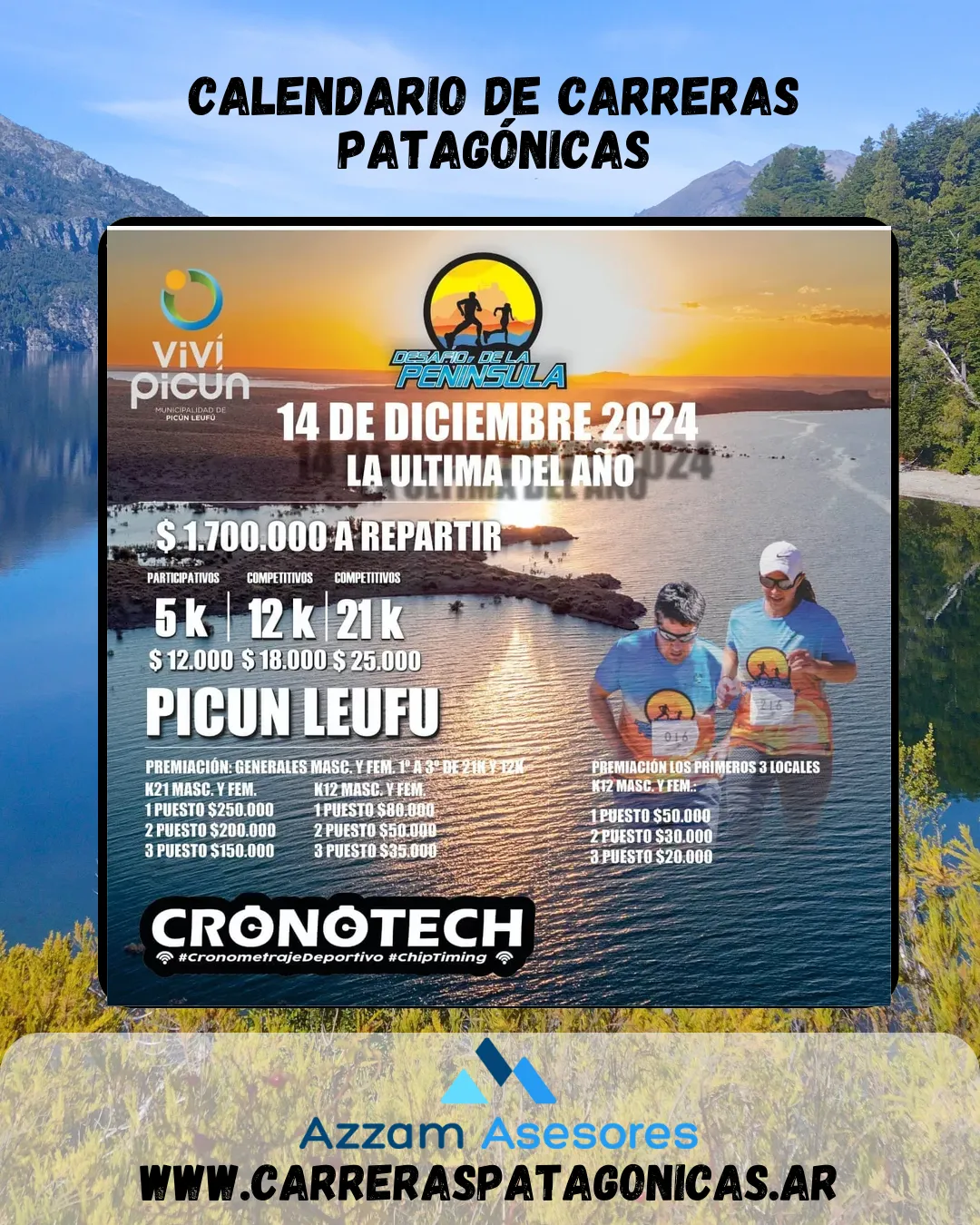 Flyer de Desafío de la Península 2024