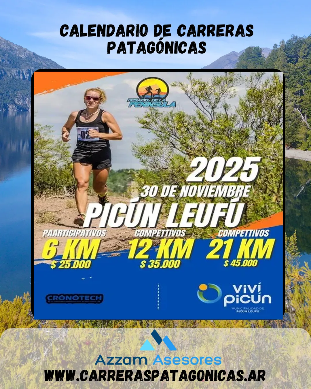 Flyer de Desafío de la Península 2025