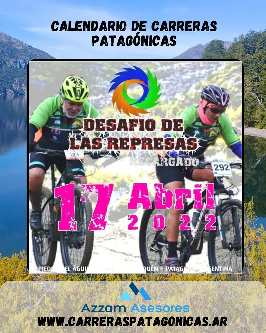 Flyer de DESAFÍO DE LAS REPRESAS 2022