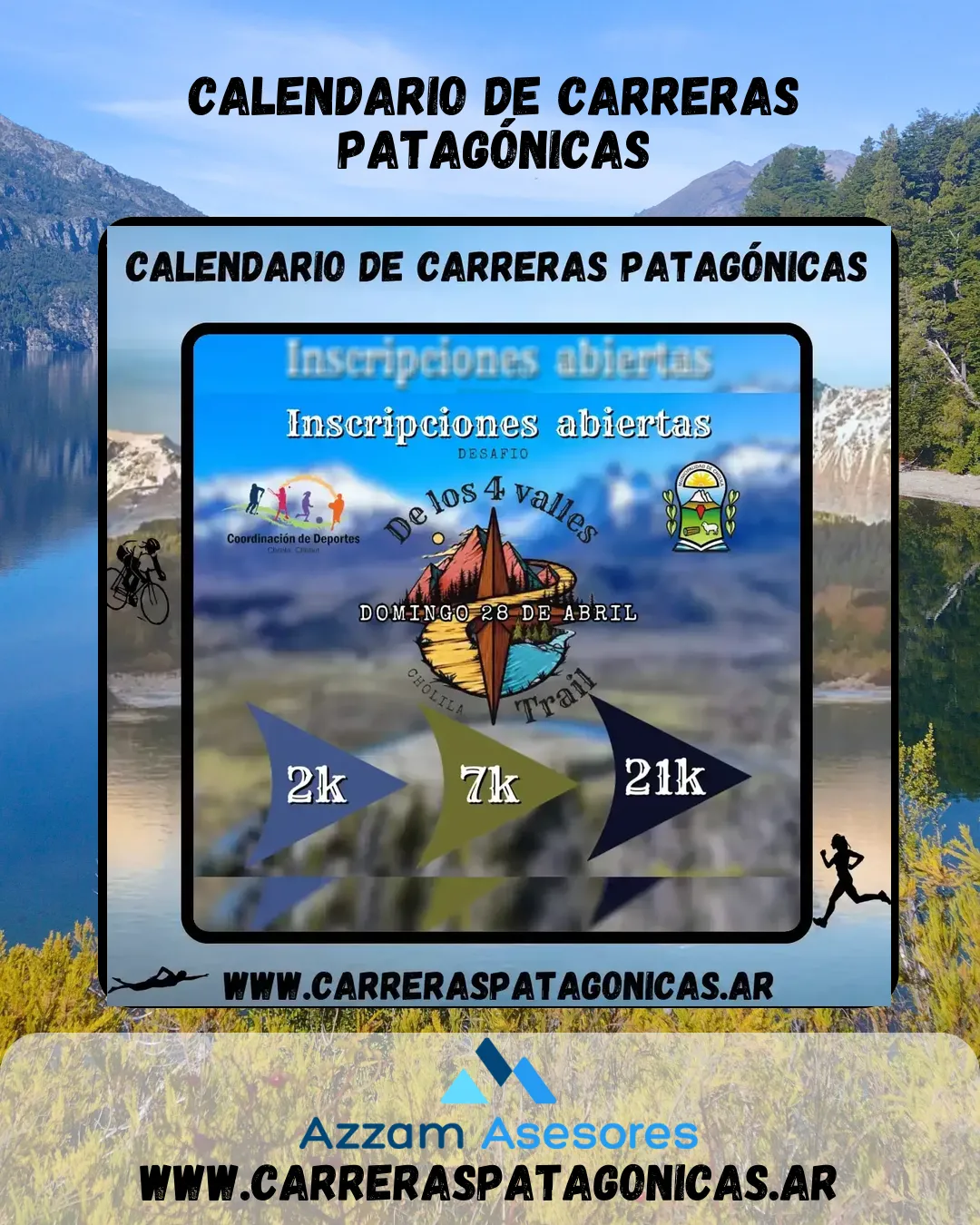 Flyer de Desafío de Los 4 Valles 2024