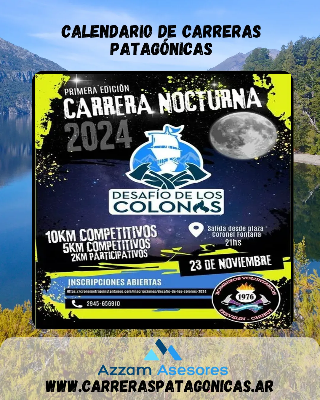 Flyer de Desafío de los Colonos 2024