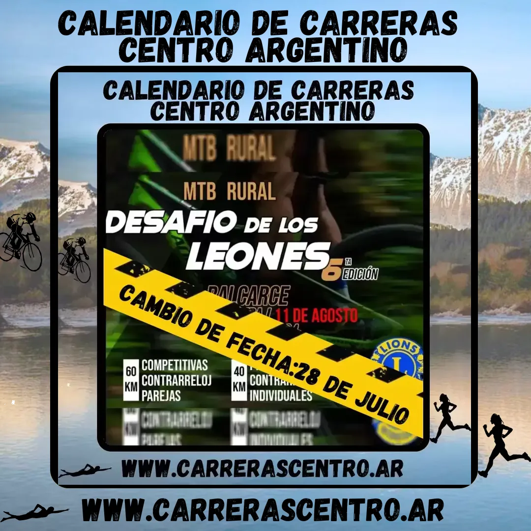 Flyer de Desafío de los Leones 2024