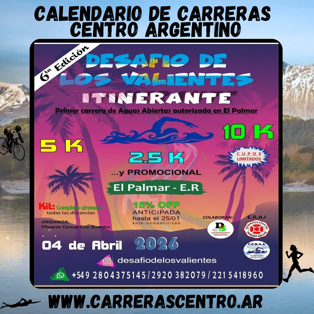 Flyer de Desafío de los Valientes 2026