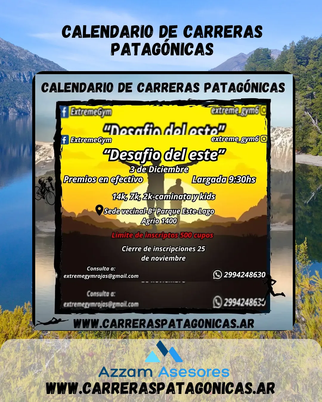 Flyer de Desafío del Este 2023
