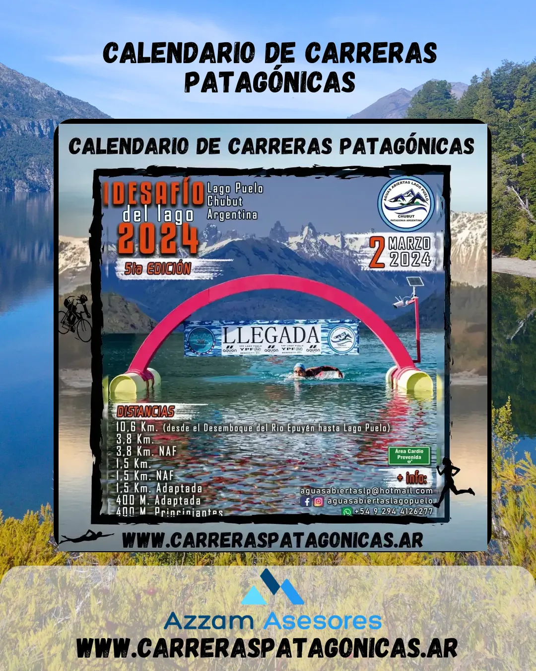 Flyer de DESAFÍO DEL LAGO 2024