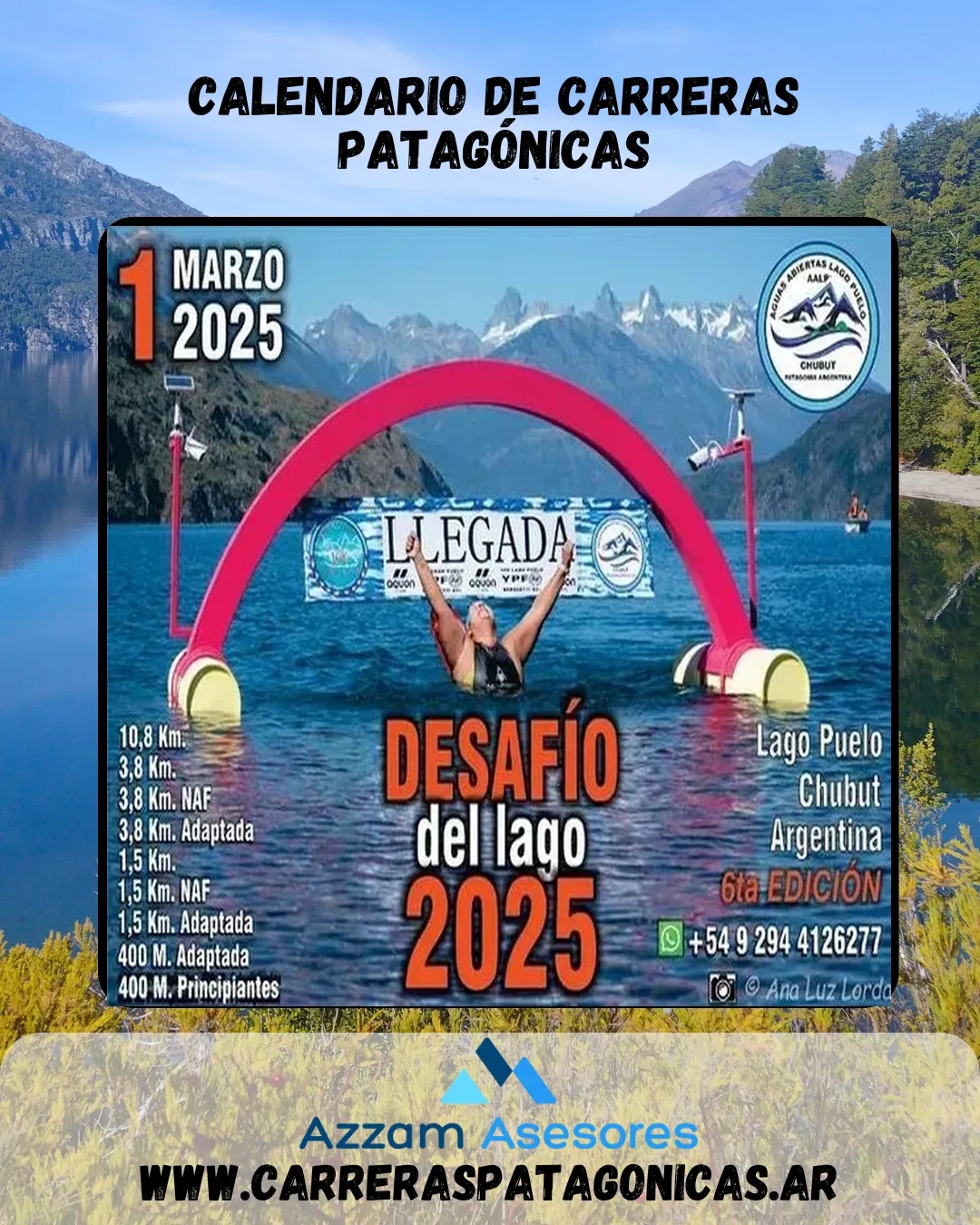 Flyer de DESAFÍO DEL LAGO 2025