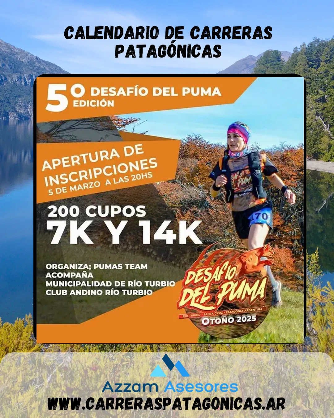 Flyer de Desafío del Puma Otoño 2025