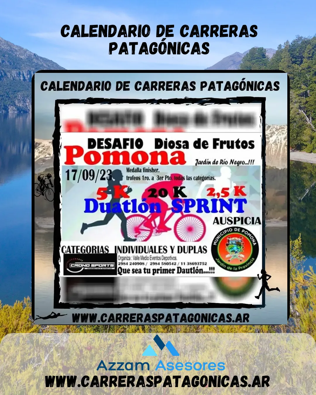 Flyer de Desafío Diosa de Frutos 2023
