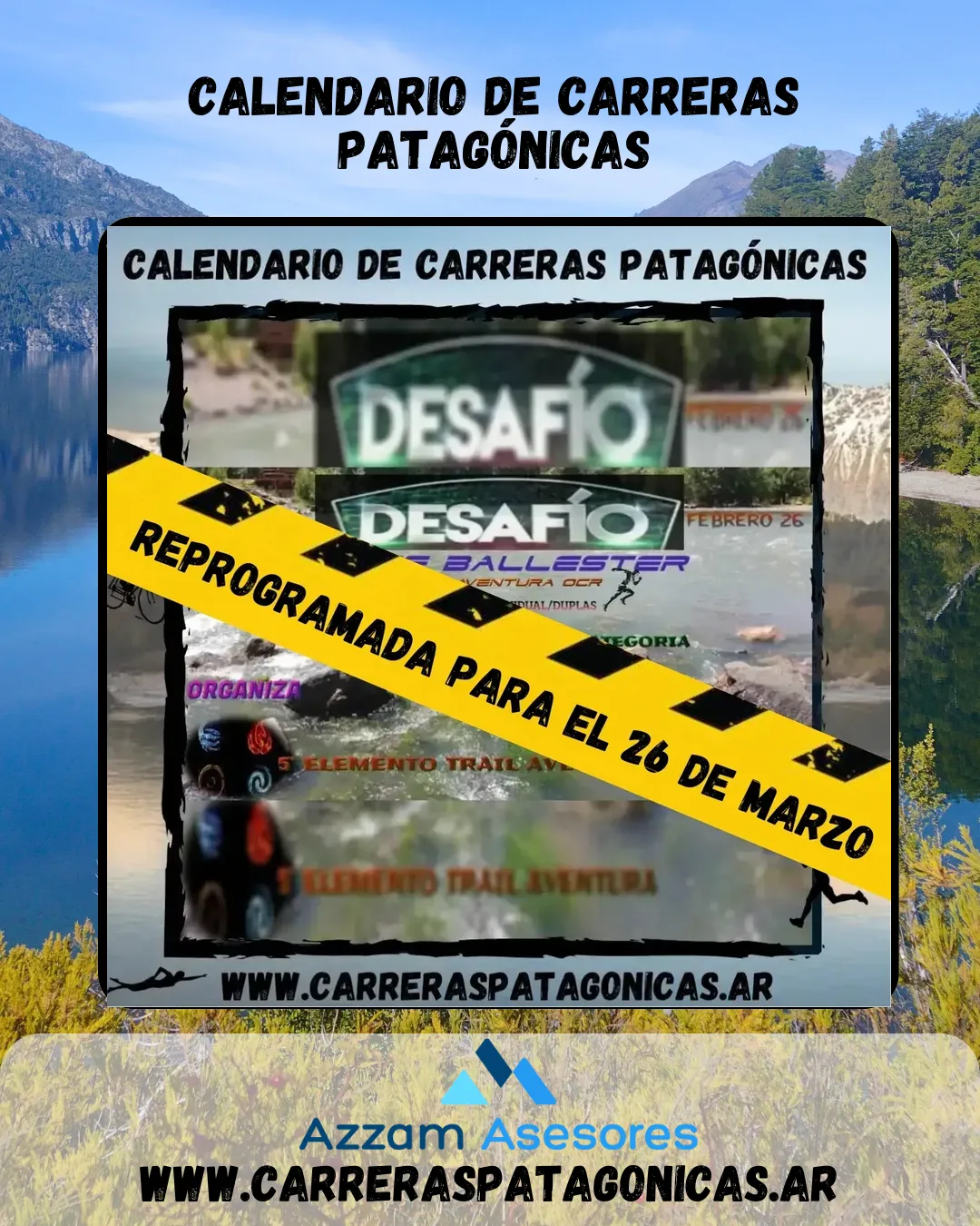 Flyer de Desafío Dique Ballester 2023