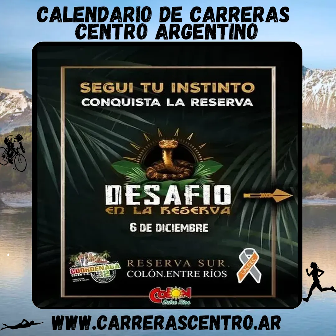 Flyer de Desafío en la Reserva 2025