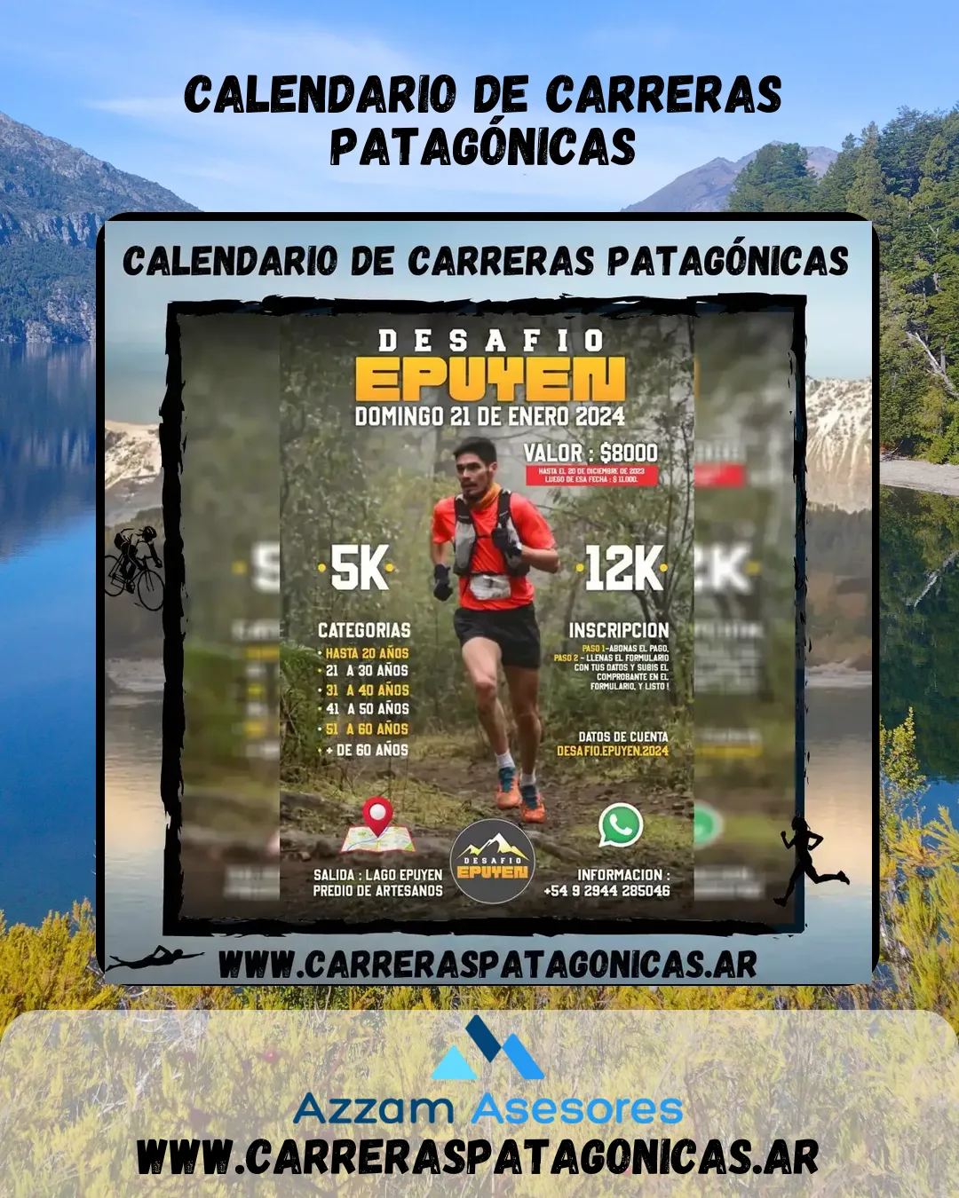 Flyer de Desafío Epuyén 2024