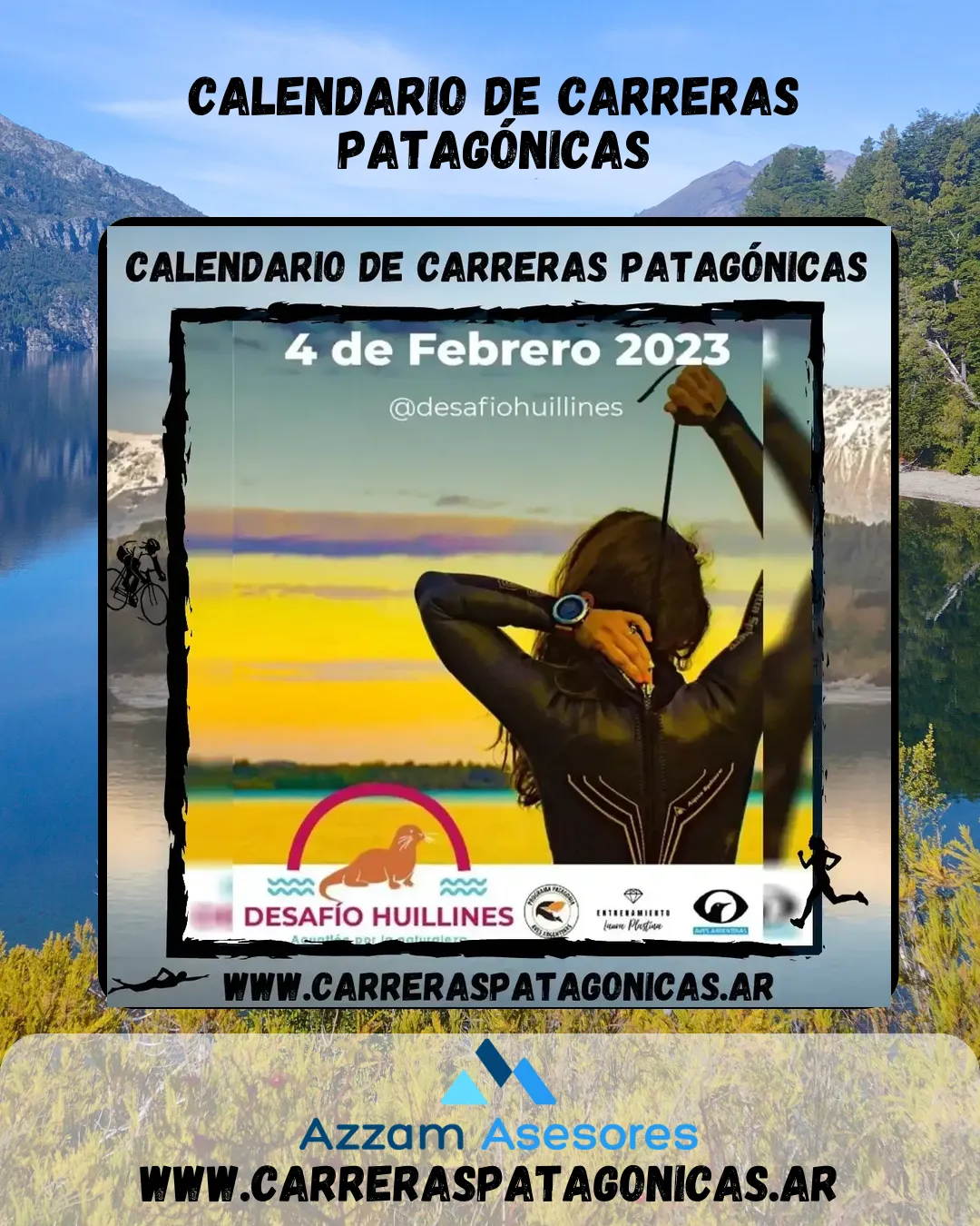 Flyer de Desafío Huillines 2023