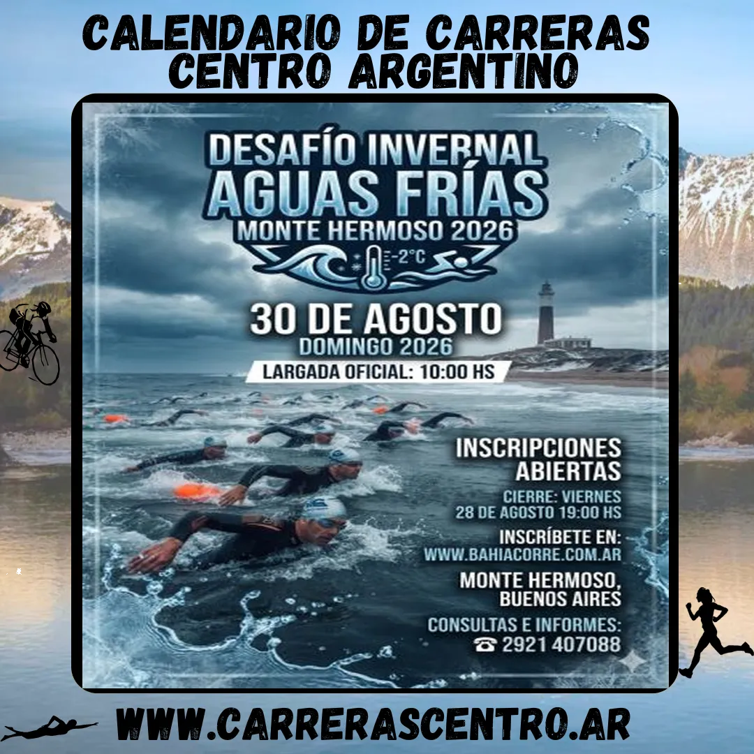 Flyer de Desafío Invernal Aguas Frías 2026