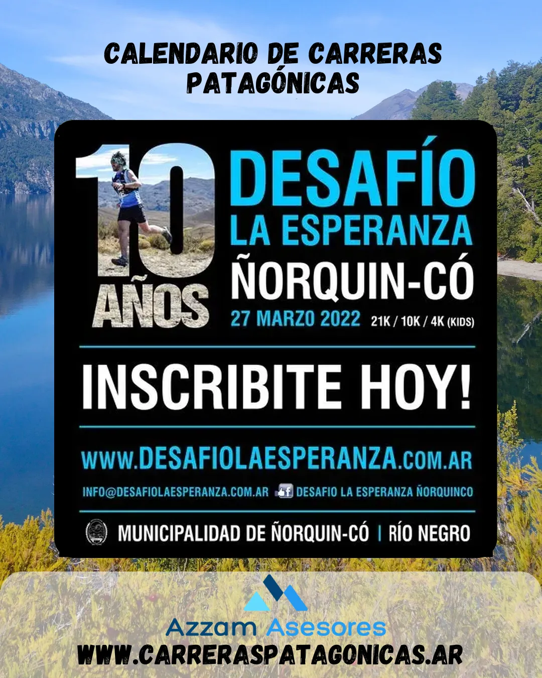 Flyer de DESAFÍO LA ESPERANZA- Edición 10 2022