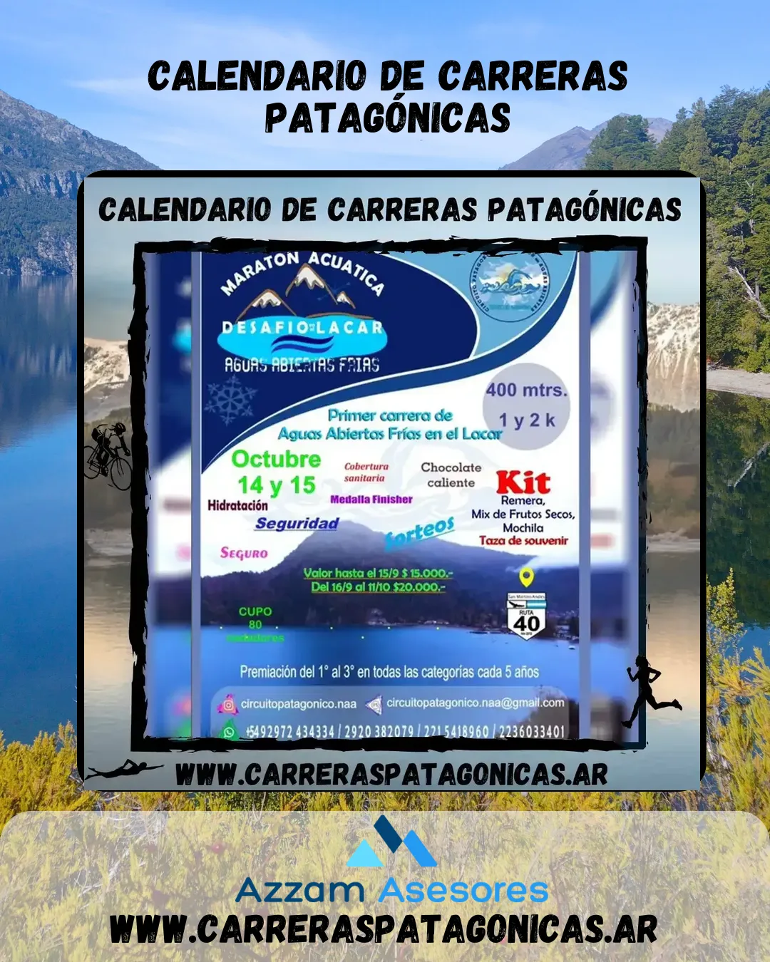 Flyer de Desafío Lacar 2023