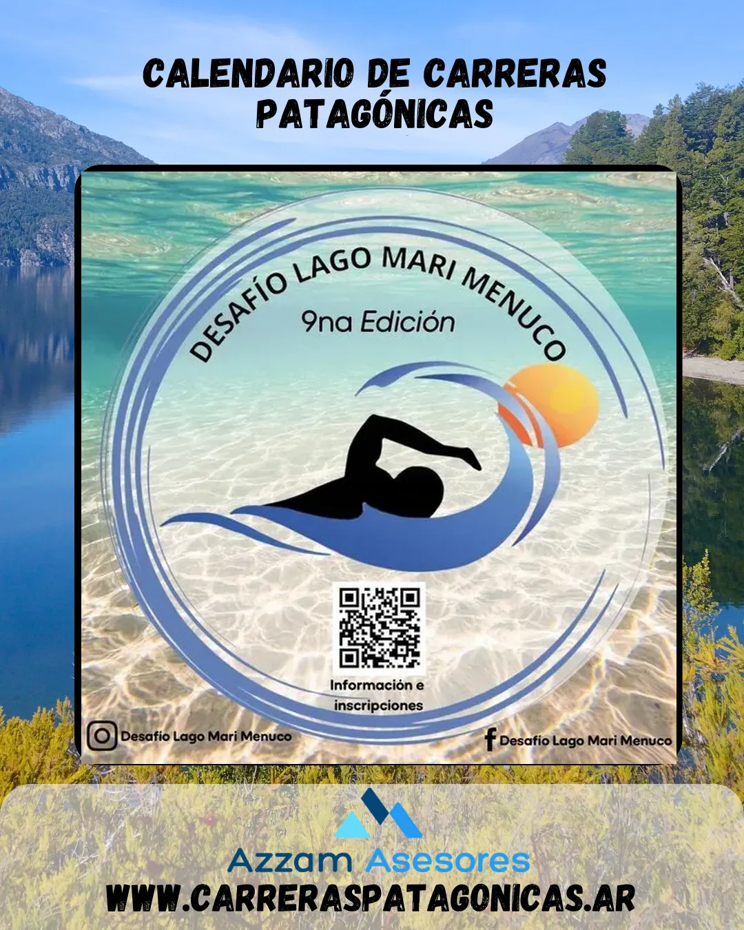 Flyer de Desafío Lago Mari Menuco 2025