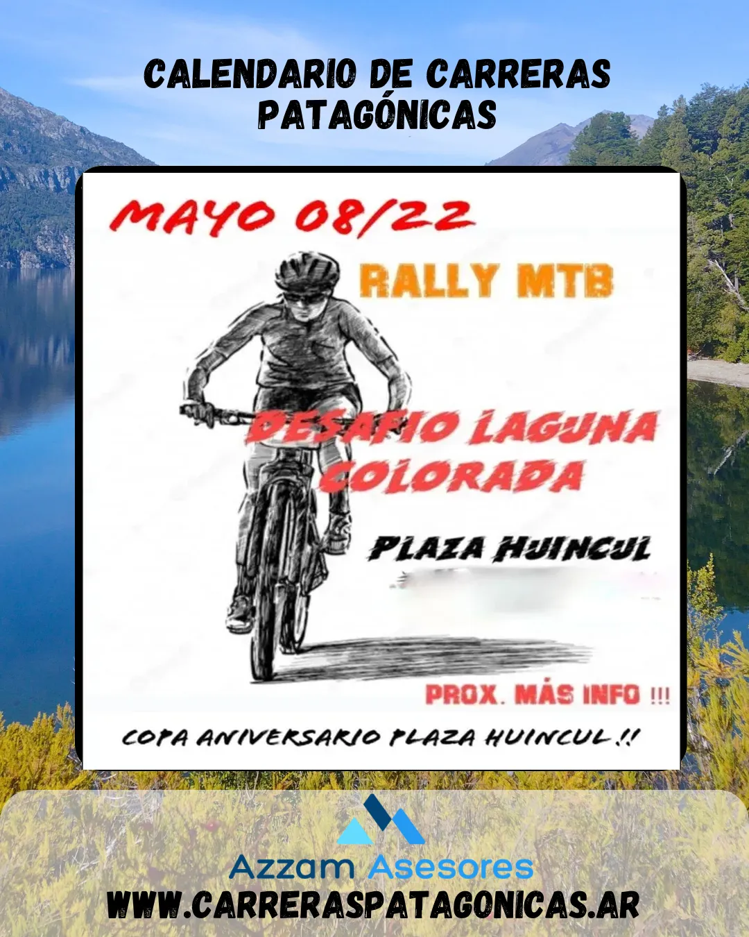 Flyer de DESAFÍO LAGUNA COLORADA 2022