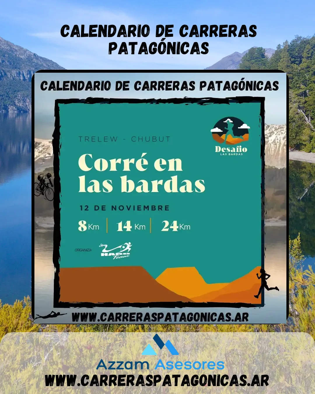 Flyer de Desafío Las Bardas 2023