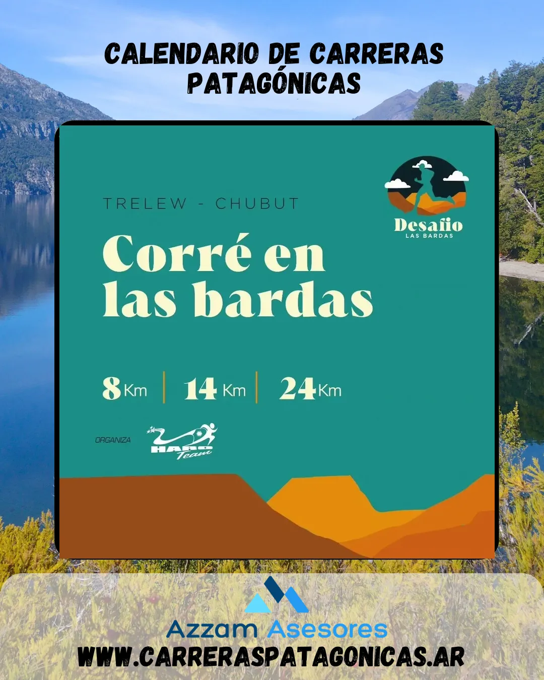 Flyer de Desafío Las Bardas 2024