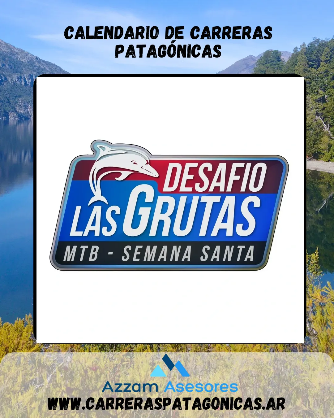 Flyer de Desafío Las Grutas MTB 2023