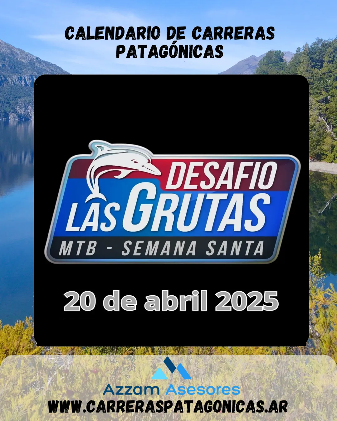 Flyer de Desafío Las Grutas MTB 2025