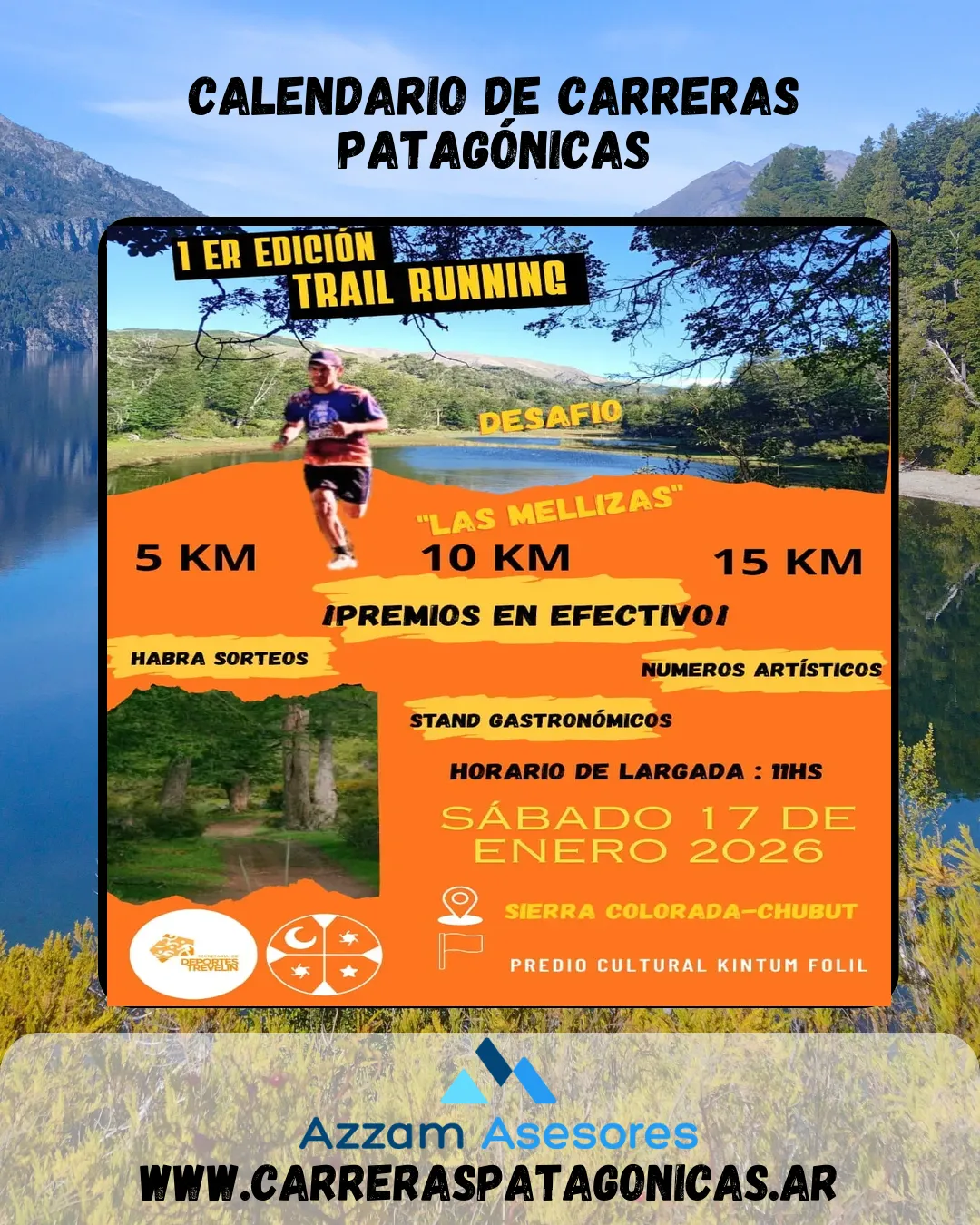 Flyer de Desafío Las Mellizas 2026
