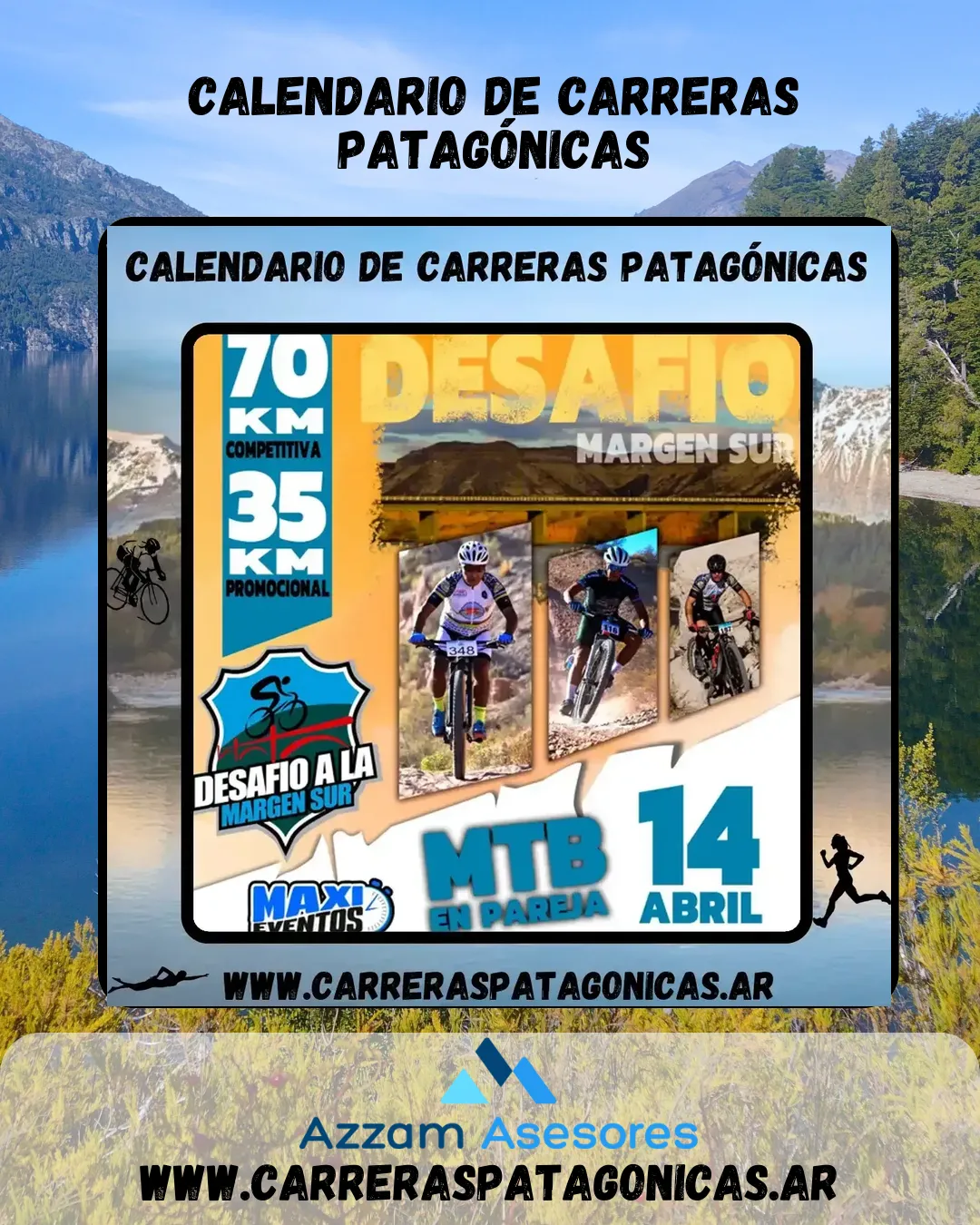 Flyer de Desafío Margen Sur 2024