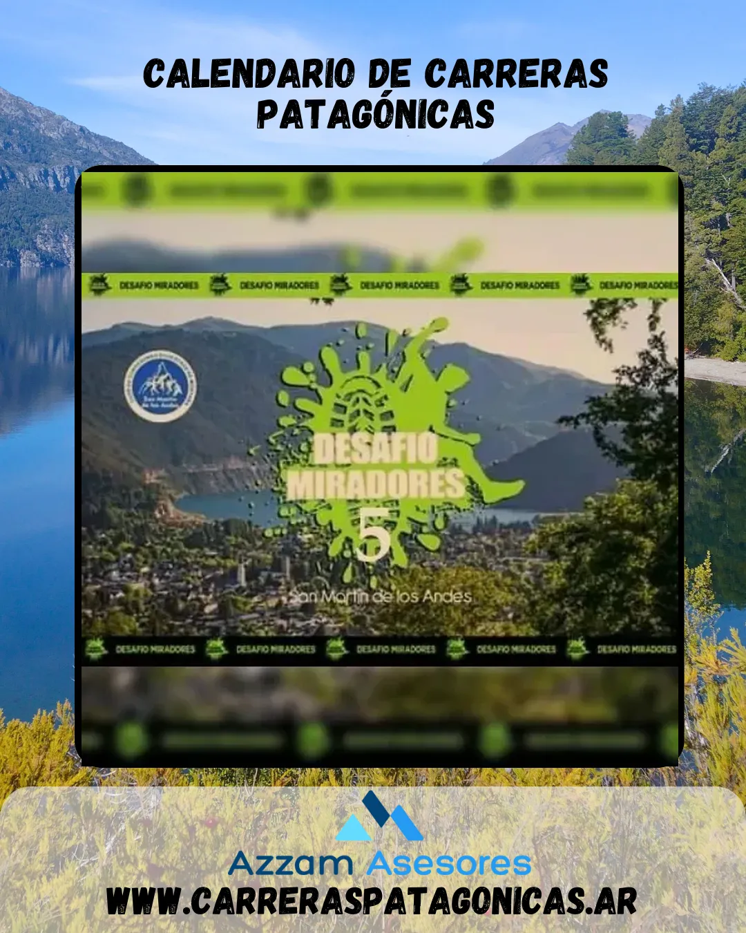 Flyer de Desafío Miradores 2023