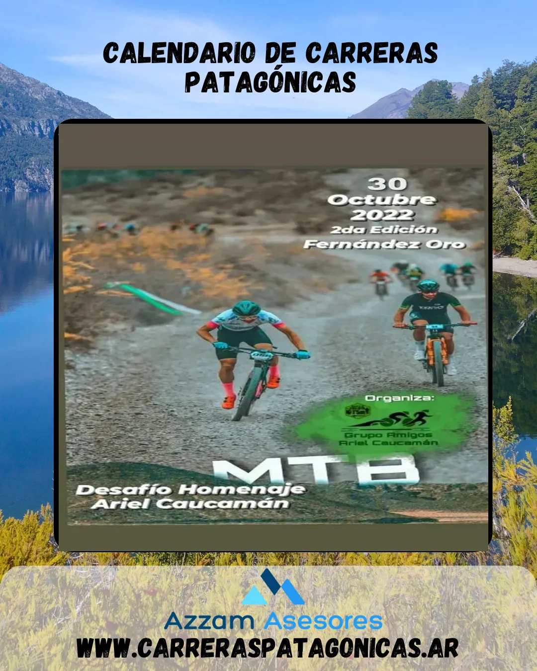 Flyer de DESAFÍO MTB HOMENAJE ARIEL CUACAMAN 2022