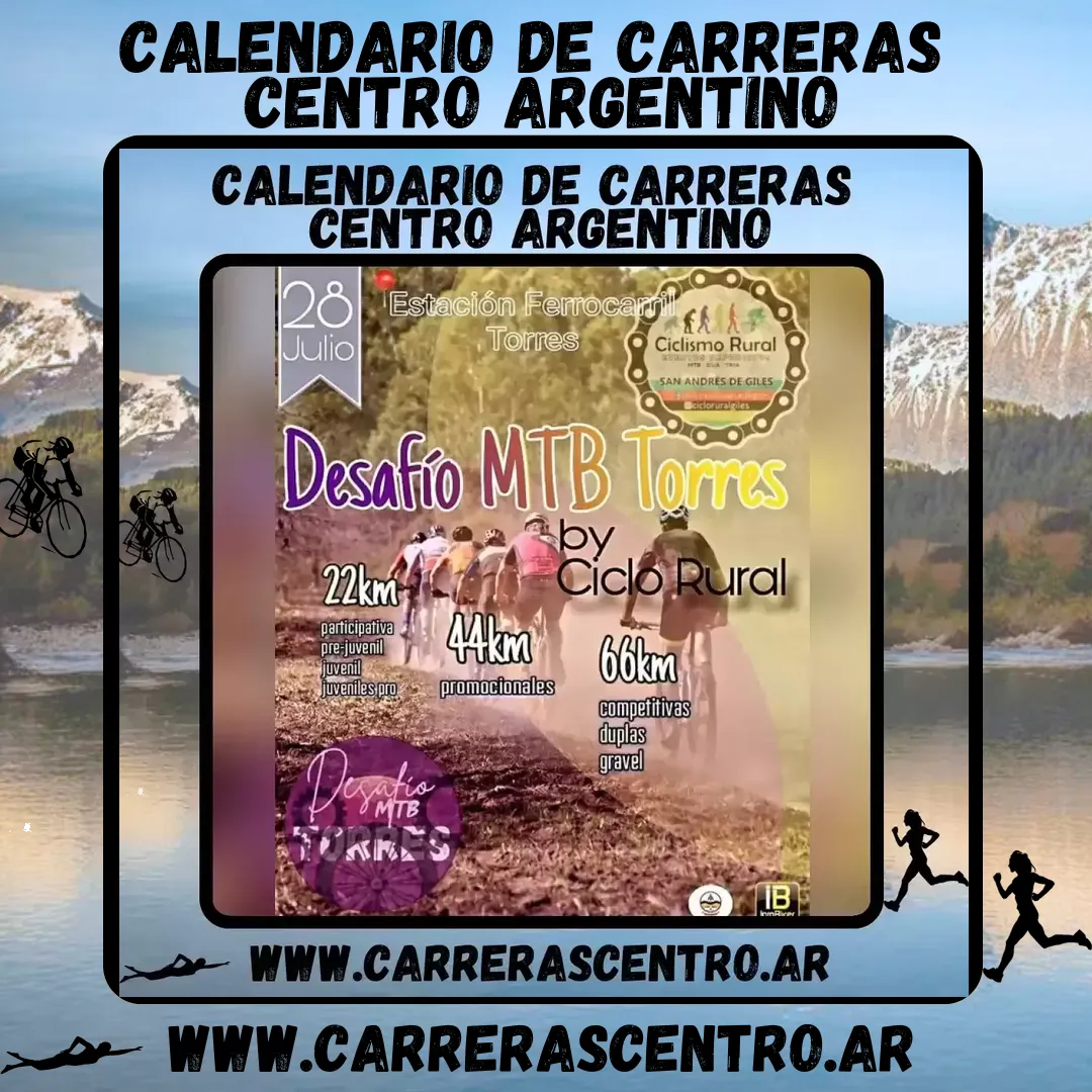Flyer de Desafío MTB Torres 2024