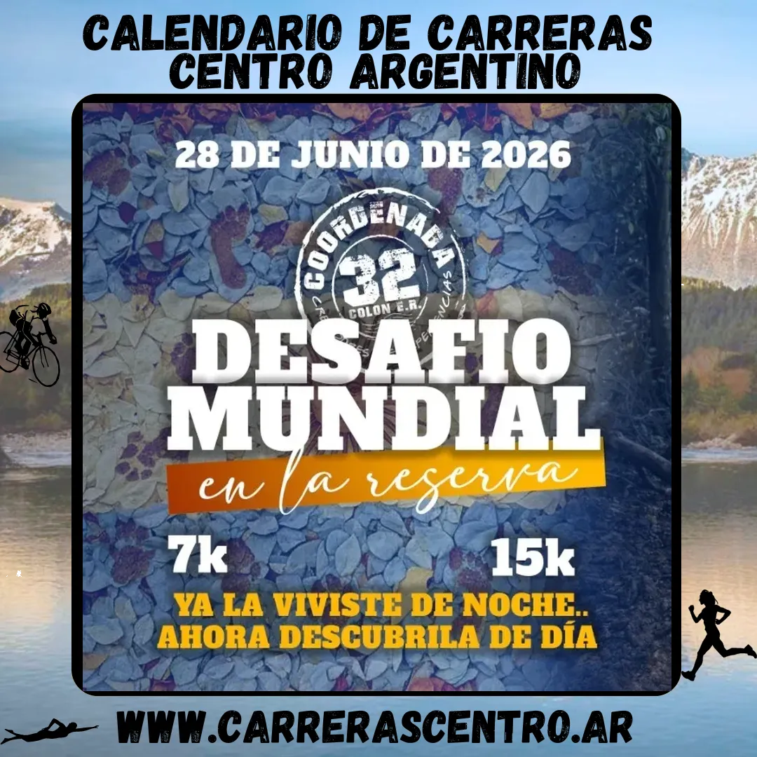 Flyer de Desafío Mundial en la Reserva 2026