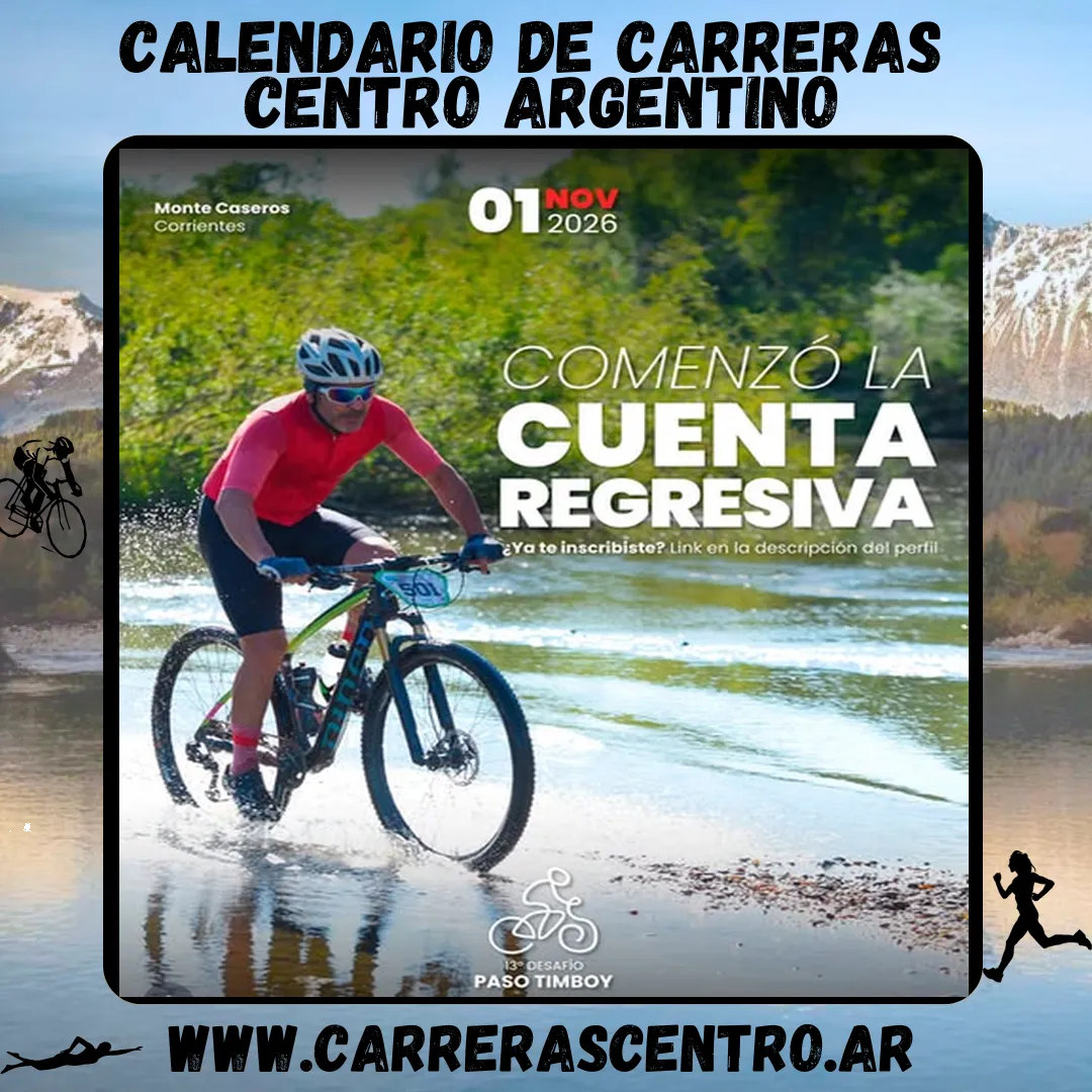 Flyer de Desafío Paso Timboy 2026