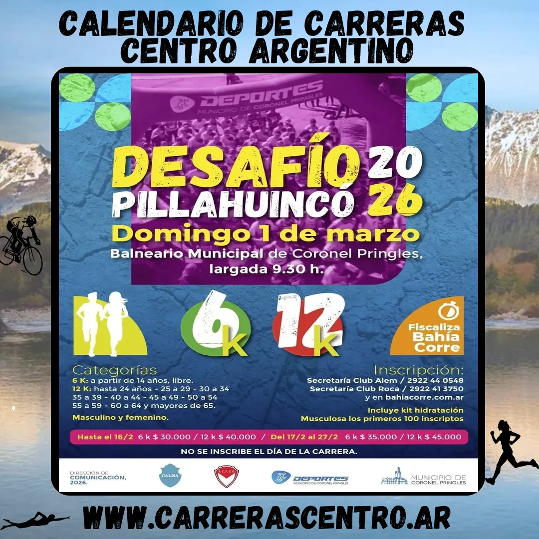 Flyer de Desafío Pillahuinco 2026