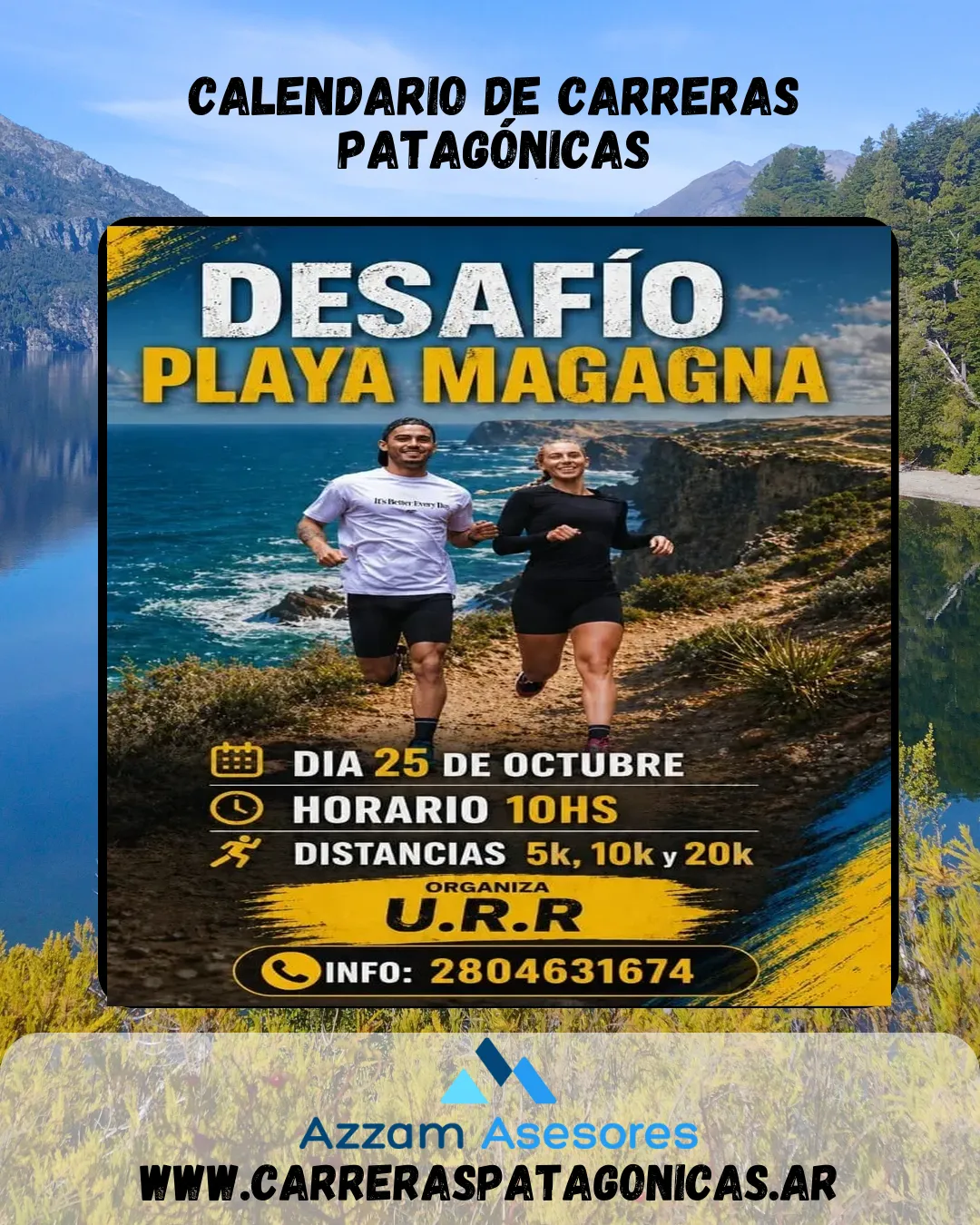 Flyer de Desafío Playa Magagna 2026