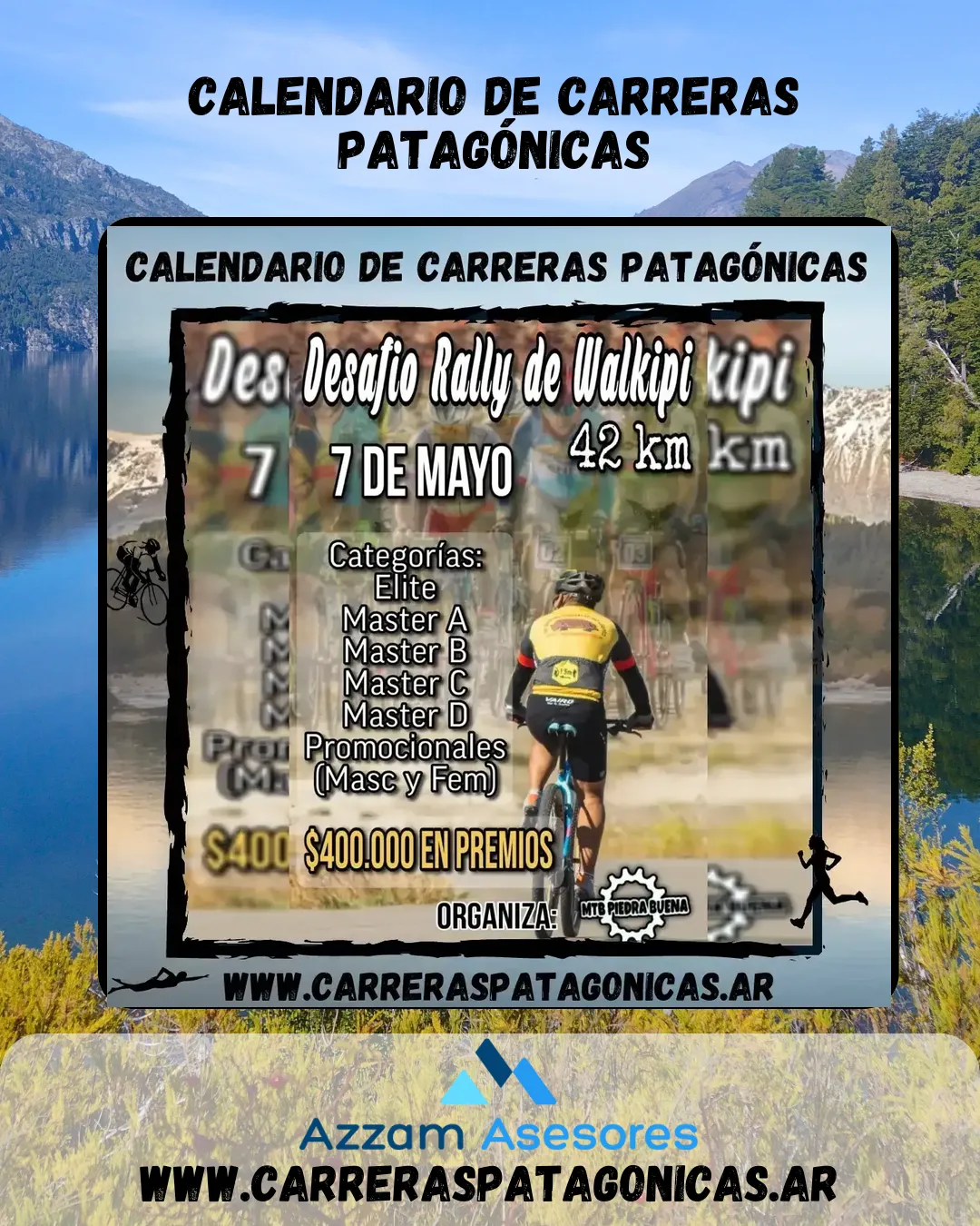 Flyer de Desafío Rally de Walkipi 2023