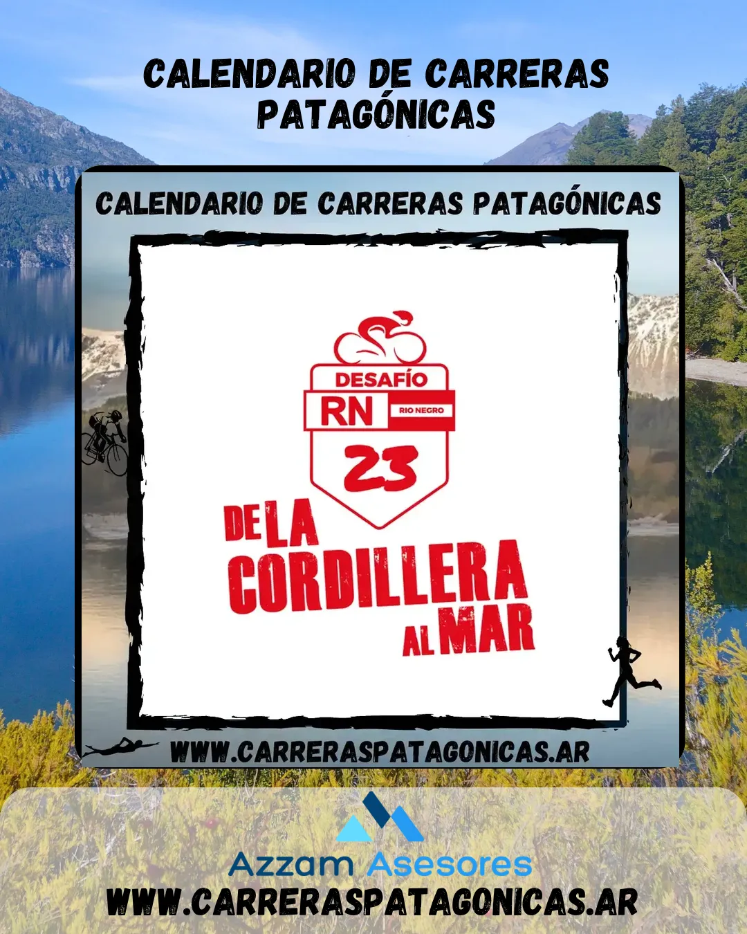 Flyer de DESAFÍO RUTA 23 – De la Cordillera al Mar 2023