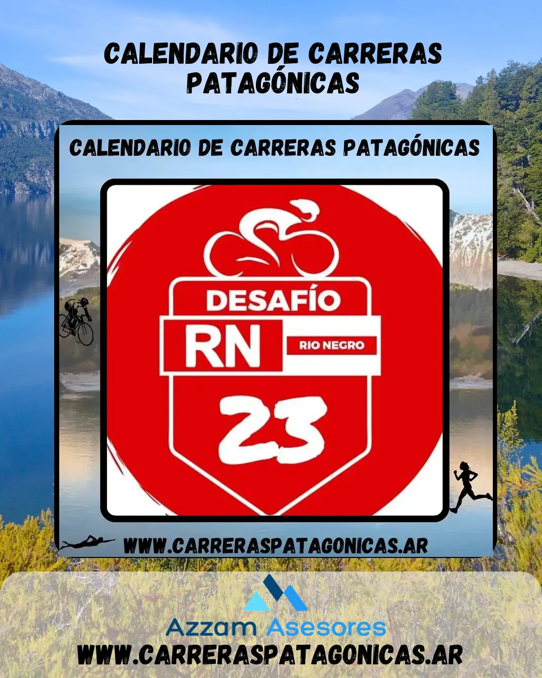 Flyer de DESAFÍO RUTA 23 – De la Cordillera al Mar 2024