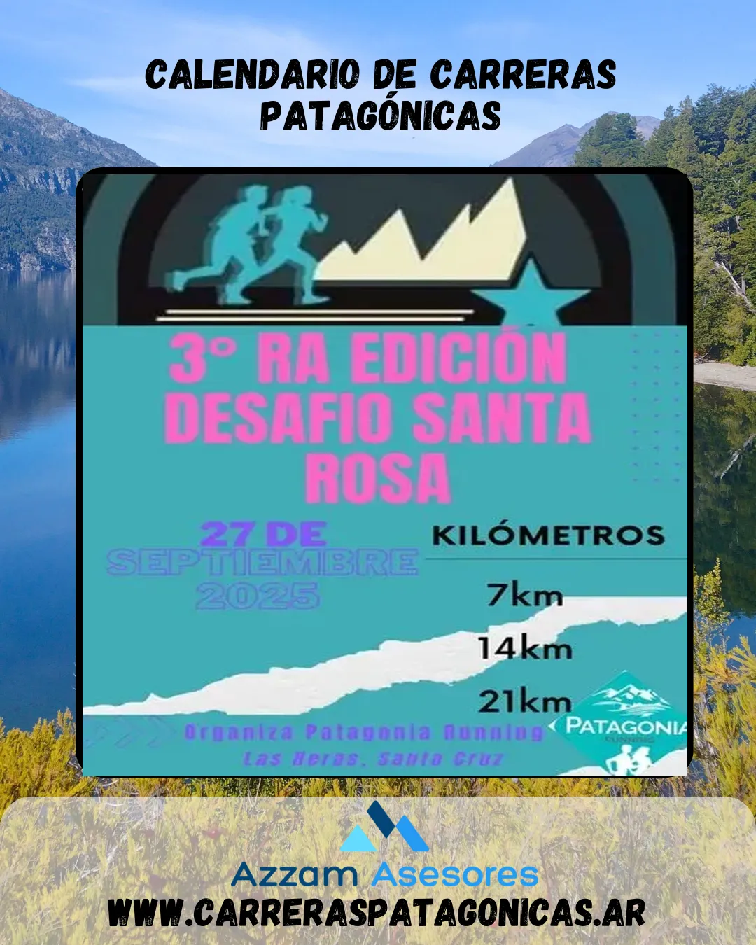Flyer de DESAFÍO SANTA ROSA 2025