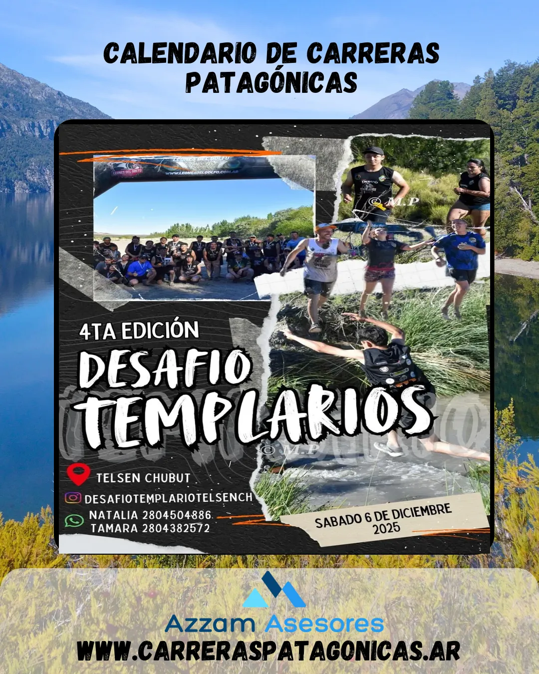 Flyer de Desafío Templarios 2025