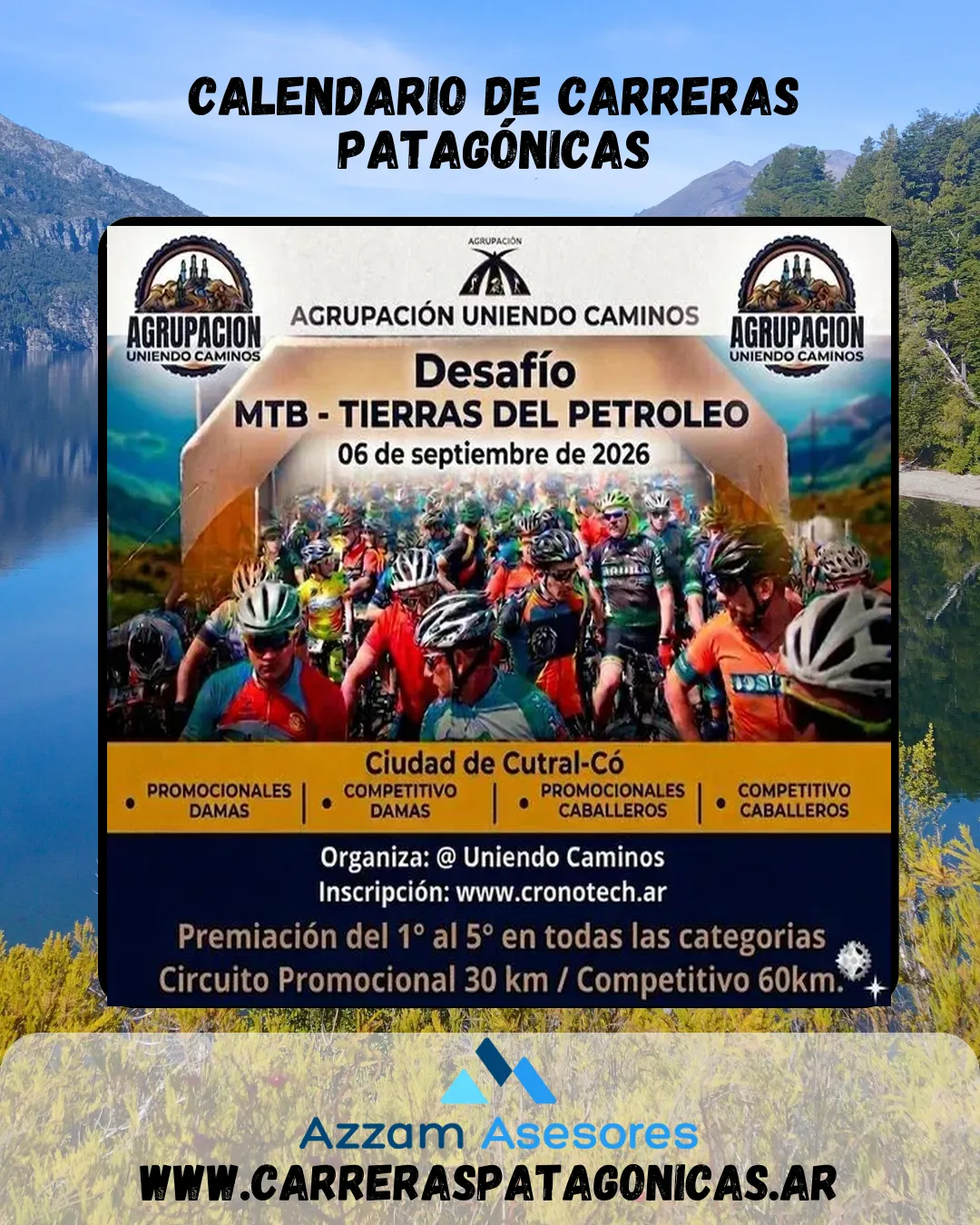 Flyer de Desafío Tierras del Petróleo 2026