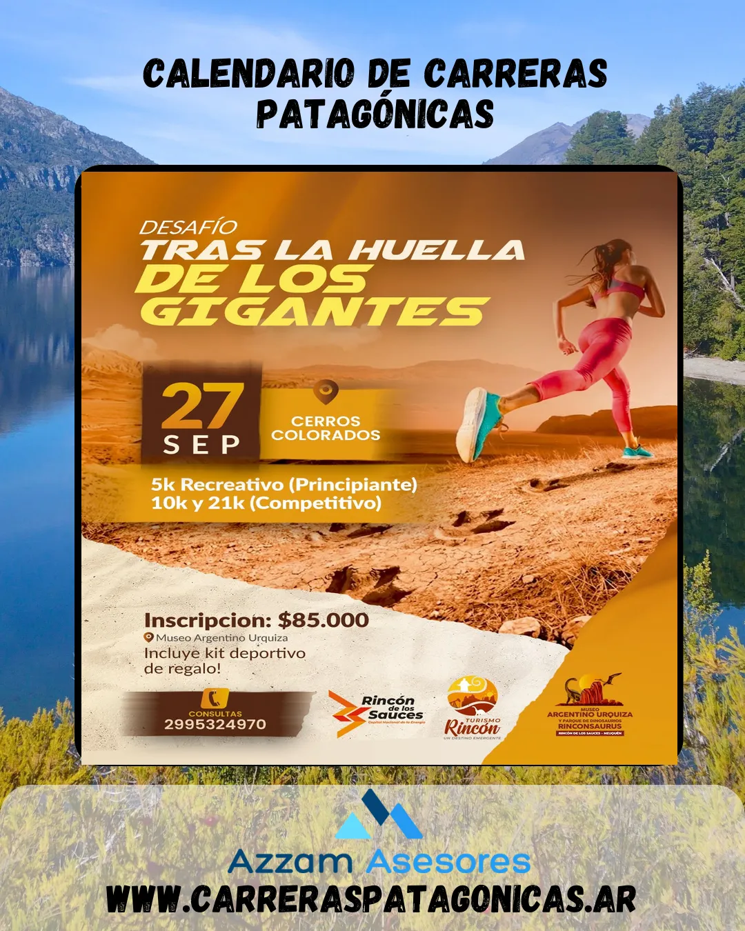 Flyer de Desafío tras la huella de los gigantes 2026