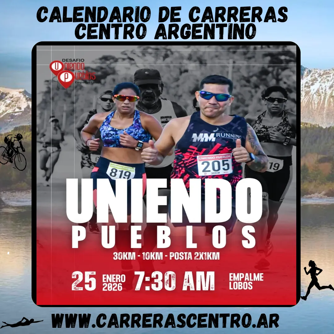Flyer de Desafío Uniendo Pueblos 2026