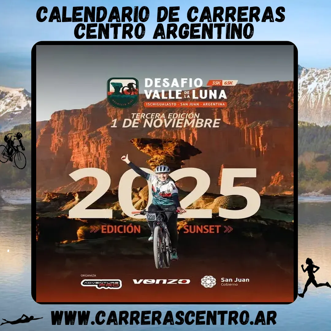 Flyer de Desafío Valle de La Luna 2025