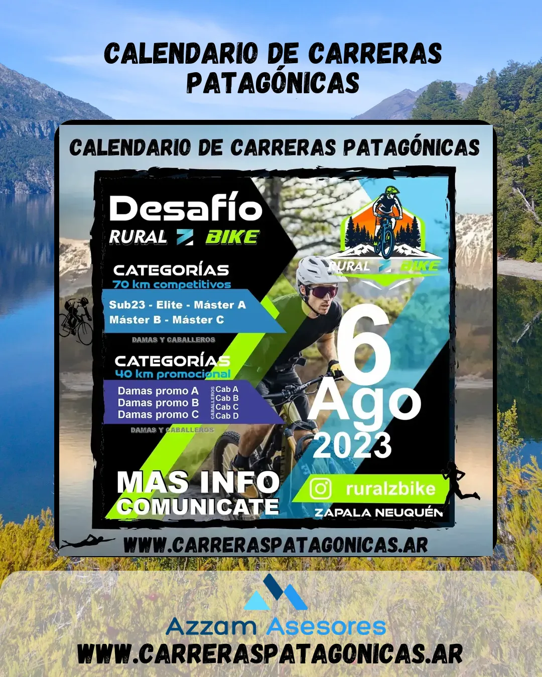 Flyer de Desafío Zapala 2023