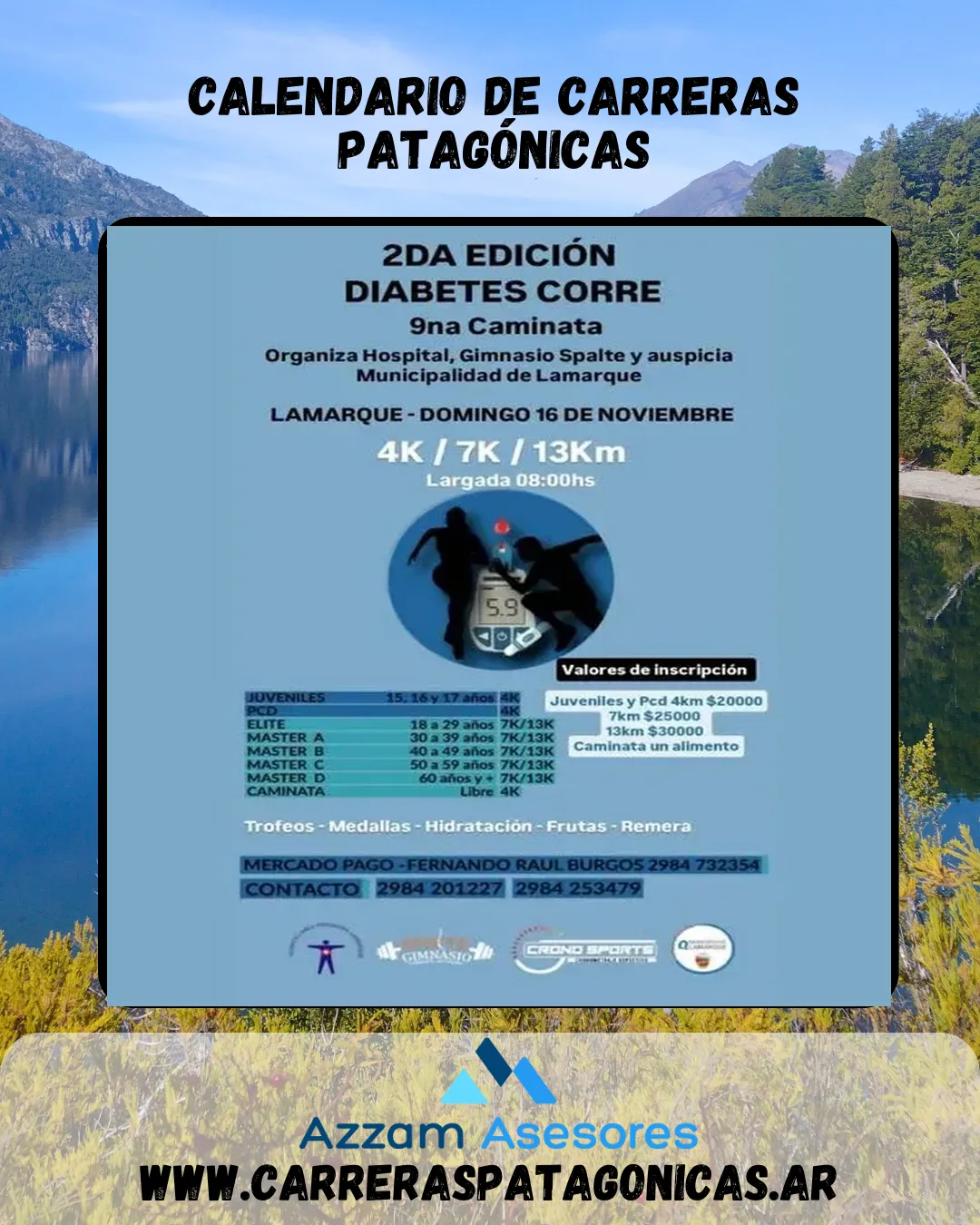Flyer de Diabetes Corre 2025