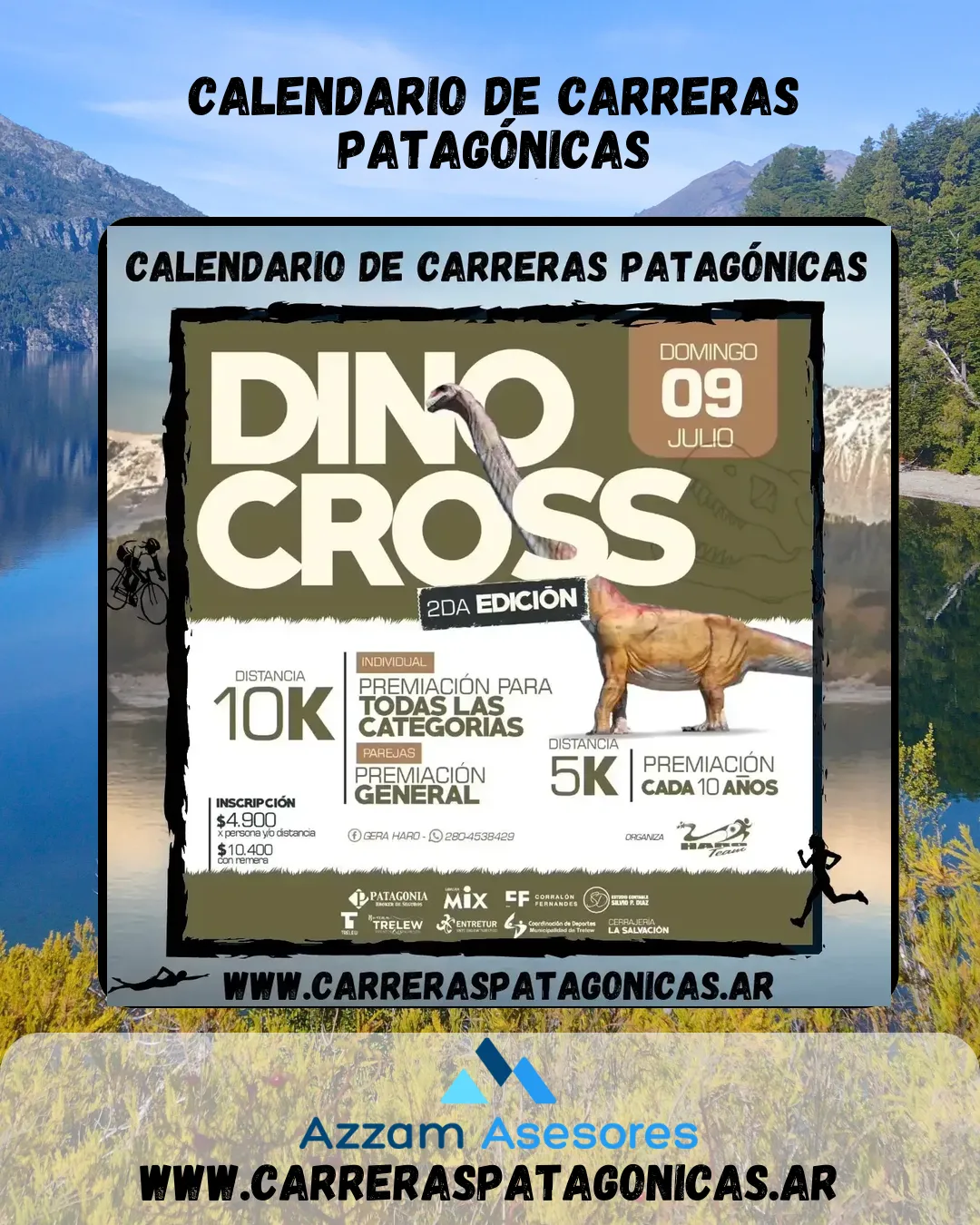 Flyer de Dino Cross 2023