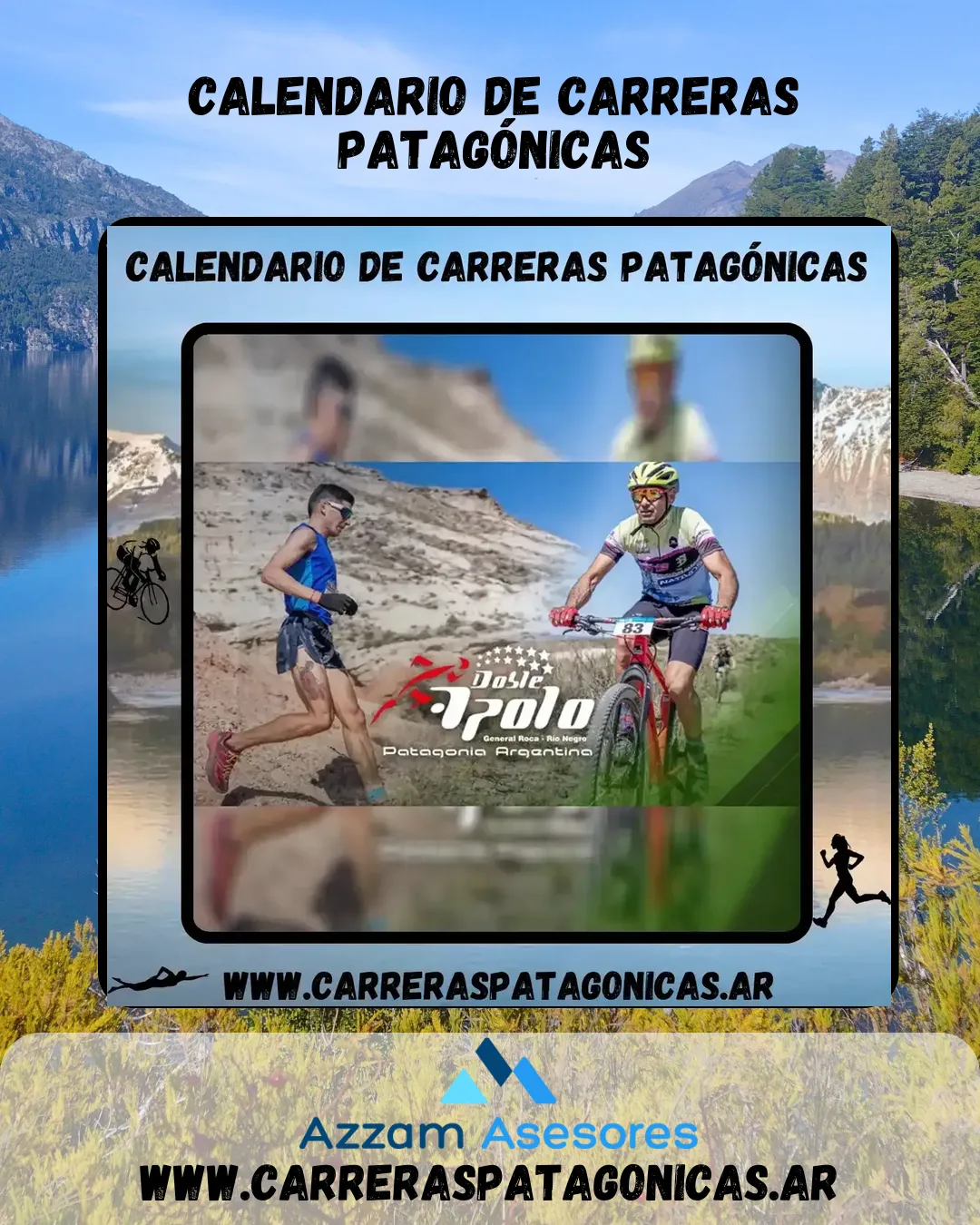 Flyer de Doble Apolo Running 2024
