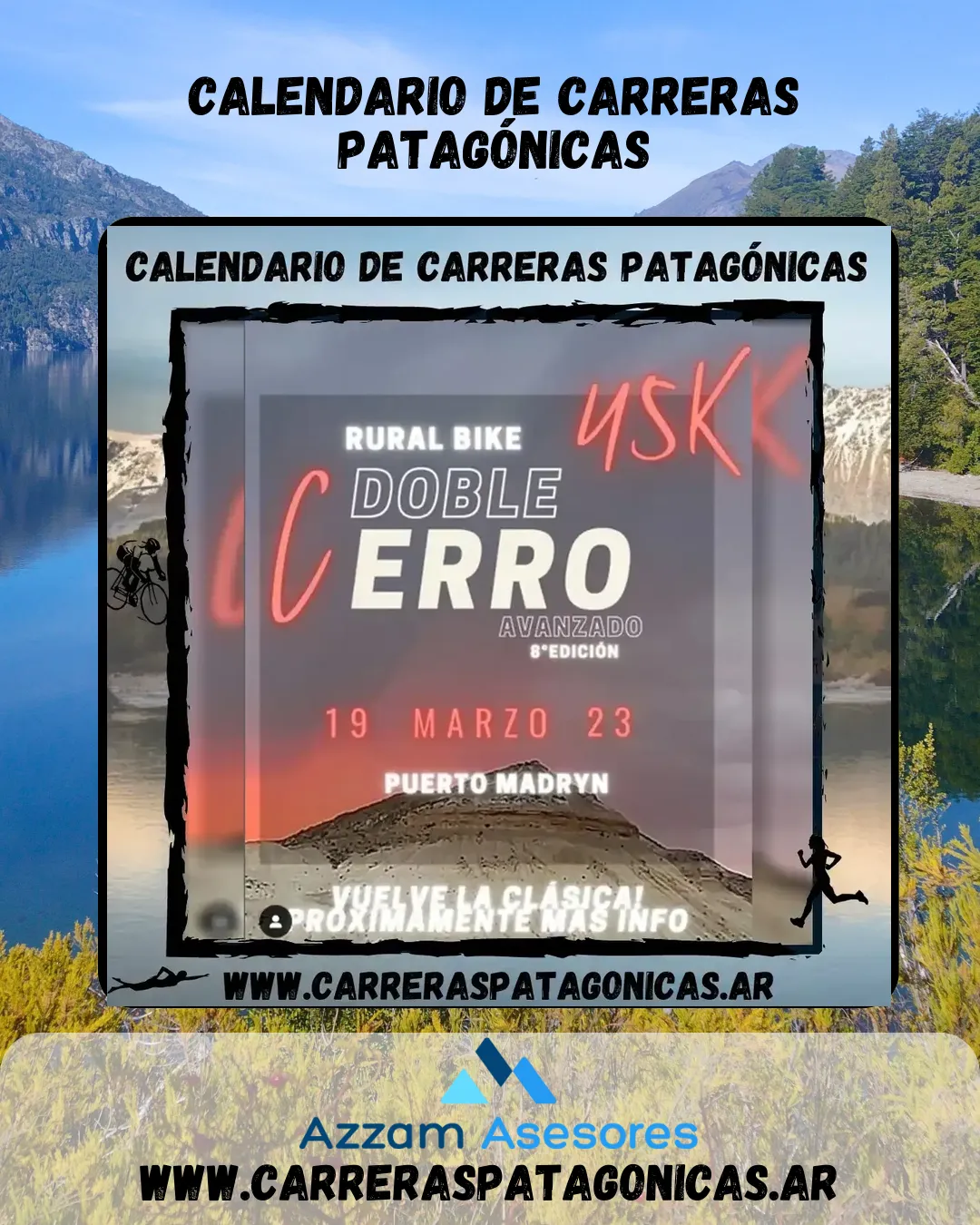 Flyer de Doble Cerro Avanzado – Rural Bike 2023